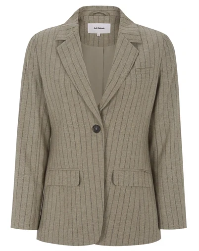 Soft Rebels - SRMarja Blazer - Greige Melange